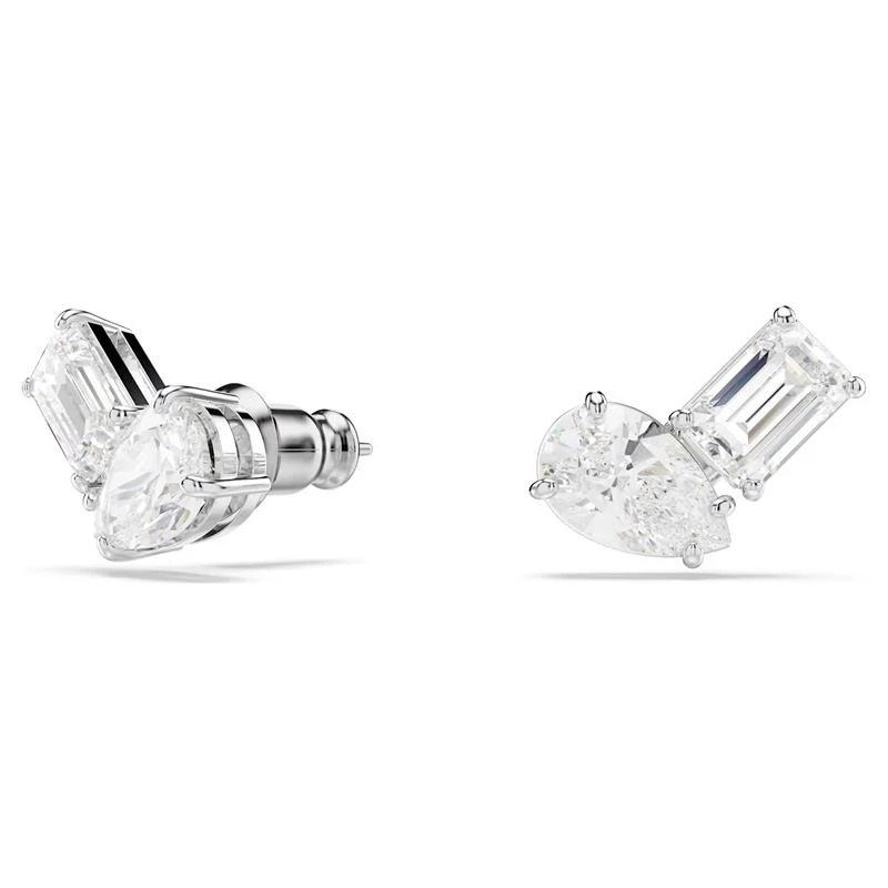 Conjunto Gargantilla y Pendientes Swarovski Mesmera Baño Rodio y Cristales Blancos 5665829