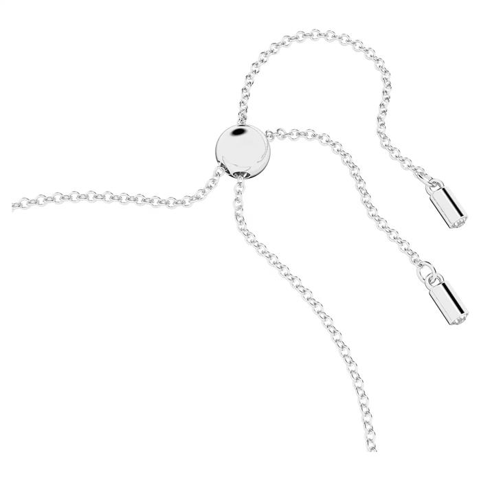 Pulsera Swarovski Hyperbola Infinito y Corazón Baño Rodio y Cristales Blancos 5524421