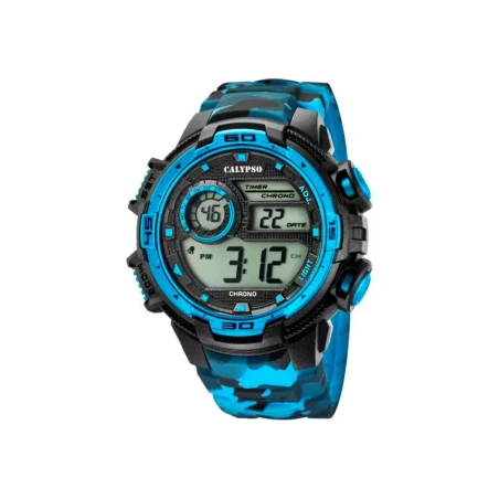 Reloj Calypso X-Trem Camuflaje Azul Digital Hombre K5723/4