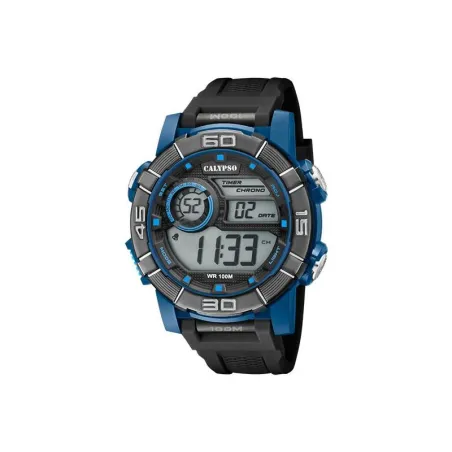 Reloj Calypso Color Splash Negro y Azul Digital Hombre K5818/3