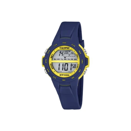 Reloj Calypso Junior Collection Azul y Amarillo Niño Digital K5850/5