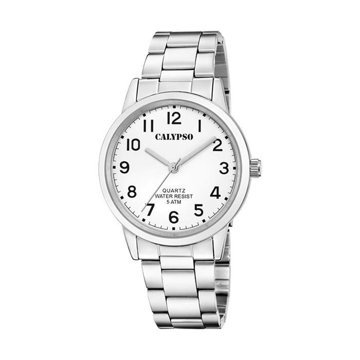 Reloj Calypso Basic Plateado Analógico Hombre K5858/1