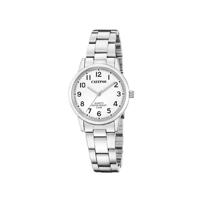 Reloj Calypso Basic Plateado Analógico Mujer K5859/1