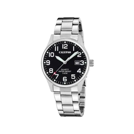 Reloj Calypso Basic Plateado y Negro Analógico Hombre K5860/4