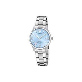 Reloj Calypso Basic Plateado y Azul Celeste Analógico Mujer K5861/6