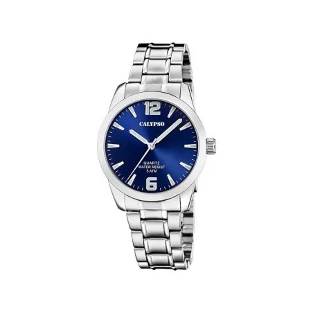 Reloj Calypso Basic Plateado y Azul Analógico Hombre K5866/3