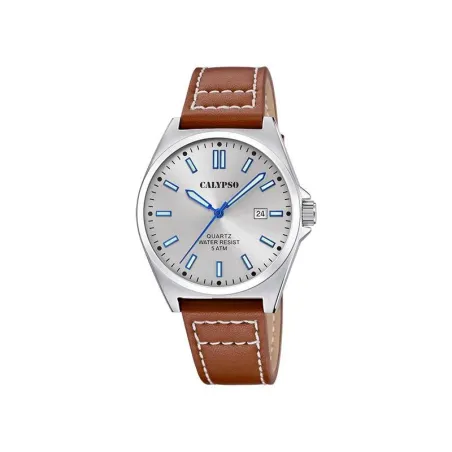 Reloj Calypso Basic Plateado y Marrón Analógico Hombre K5868/2