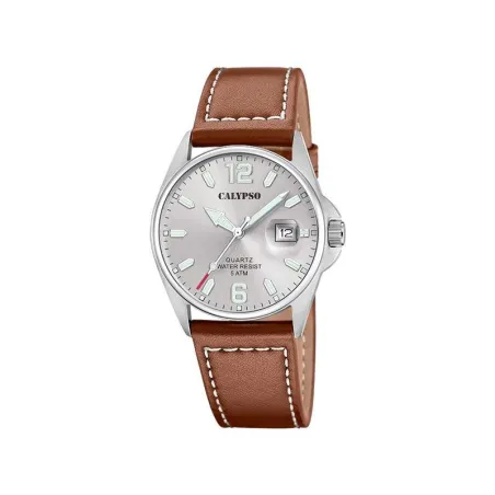 Reloj Calypso Basic Plateado y Marrón Analógico Hombre K5870/2