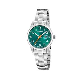 Reloj Calypso Basic Plateado y Verde Analógico Mujer K5873/5