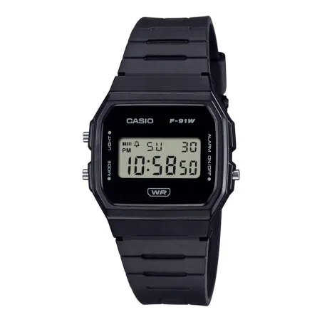 Reloj Casio Vintage Digital Hombre Negro F-91WB-1AEF