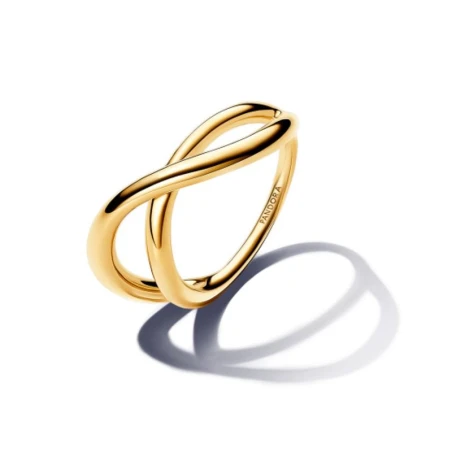 Anillo Pandora Infinito Forma Orgánica Baño Oro 163318C00