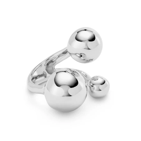 Anillo UNOde50 Ser Intrépida Bolas Baño Plata ANI0843MTL000
