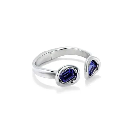 Pulsera UNOde50 Ser Valiente Baño Plata y Cristales Azules PUL2453MORMTL0M