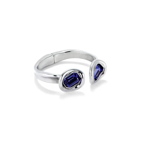 Pulsera UNOde50 Ser Valiente Baño Plata y Cristales Azules PUL2453MORMTL0M