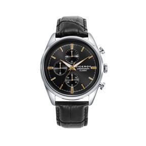 Reloj Viceroy Heat Negro, Plateado y Dorado Cronógrafo Hombre 401379-17