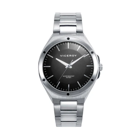 Reloj Viceroy Plateado y Negro Analógico Hombre 41141-57