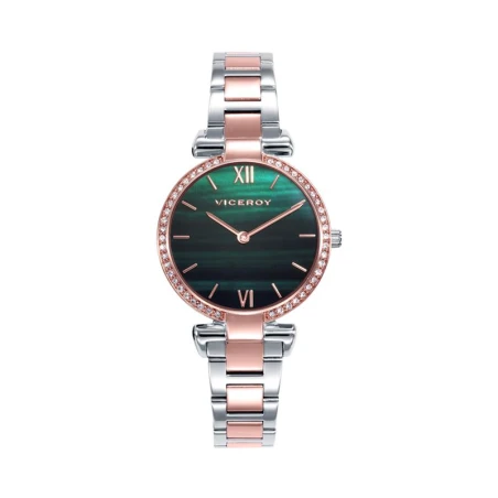 Reloj Viceroy Chic Plateado, Rosado y Verde Analógico Mujer 42446-63