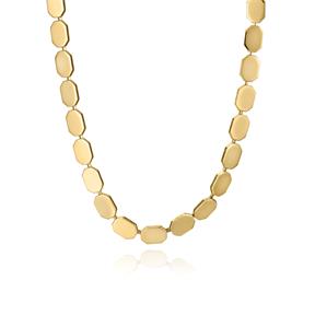 Collar Viceroy Fashion Octógono Acero Baño Oro Mujer 15159C01012