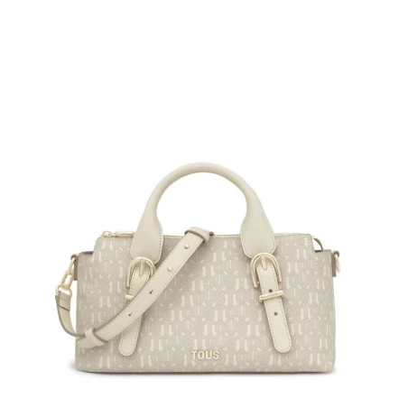 Bolso bowling TOUS Buckles Silhouette Beige Mediano 2002201501