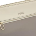 Bolso bowling TOUS Buckles Silhouette Beige Mediano 2002201501