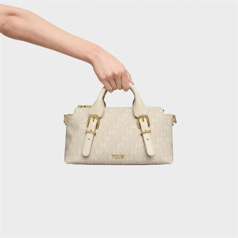Bolso bowling TOUS Buckles Silhouette Beige Mediano 2002201501