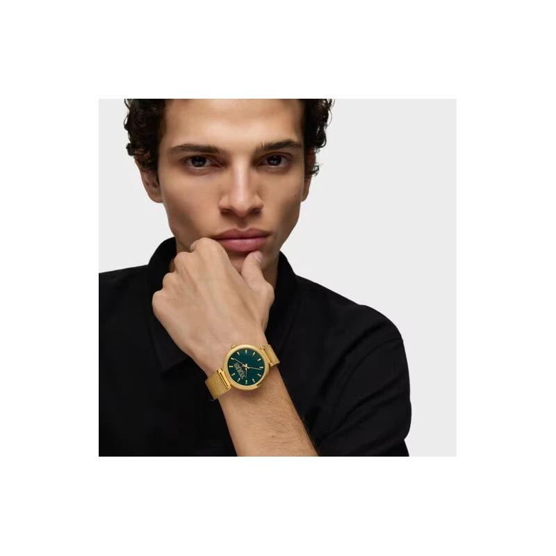 Reloj TOUS Watches S-Mesh Mirror Dorado y Verde Analógico Mujer 3000142600