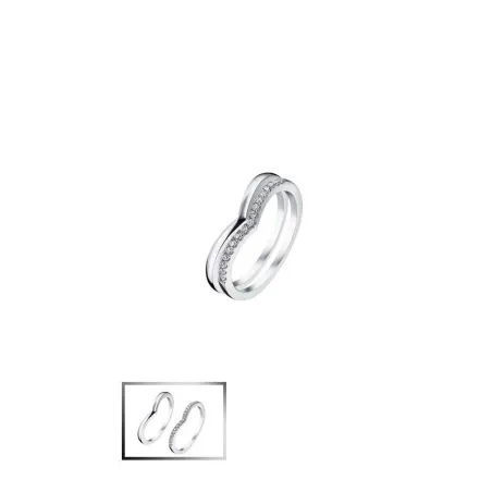 Anillo Lotus Silver Corazones Plata y Circonitas LP1992-3/116