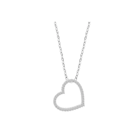 Gargantilla Lotus Silver Corazón Plata y Circonitas Blancas LP3670-1/1