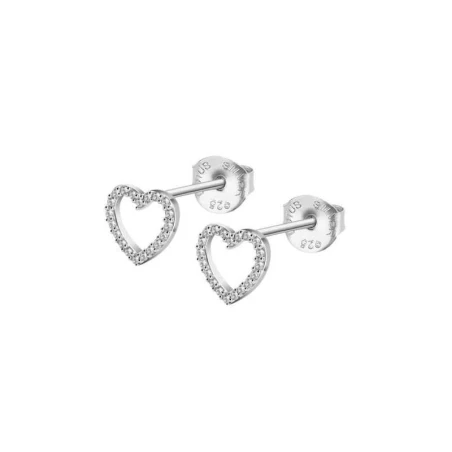 Pendientes Lotus Silver Corazones Plata y Circonitas blancas LP3670-4/1
