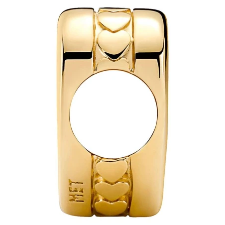 Charm Pandora Corazón Baño Oro Grabable 762015C00