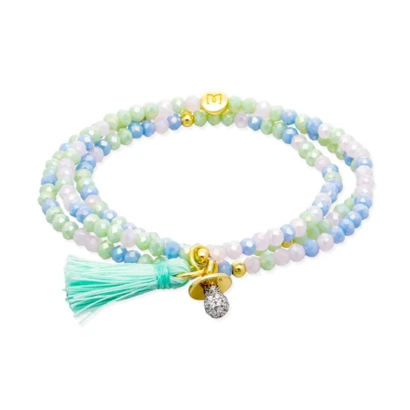 Pulsera Marina García Zen Chupete Plata Baño Oro 90940UB