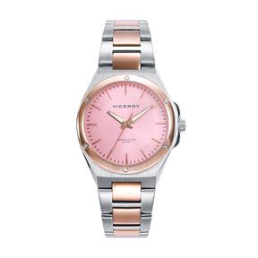 Reloj Viceroy  Plateado y Rosado Analógico Mujer 41136-77