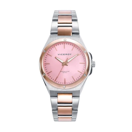 Reloj Viceroy Plateado y Rosado Analógico Mujer 41136-77