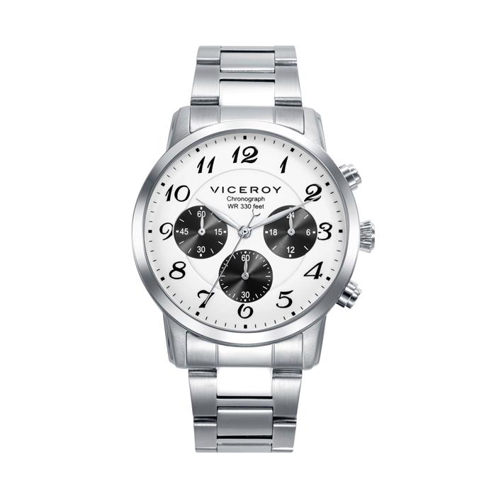 Reloj Viceroy Plateado y Blanco Multifunción Hombre 41149-05