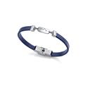 Pulsera Viceroy Fashion Piel Azul y Cruz Calada Acero Inoxidable Niño 75395P01013