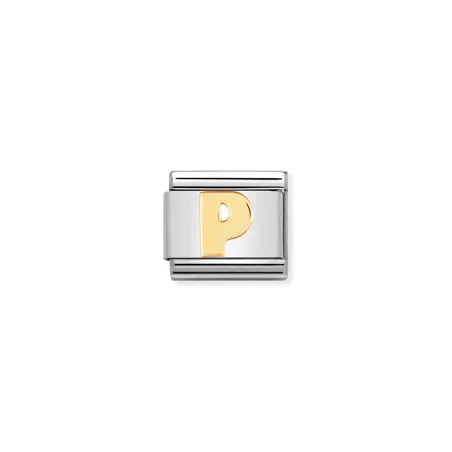 Componible Classic LETRAS acero y oro de 18k (16_P)