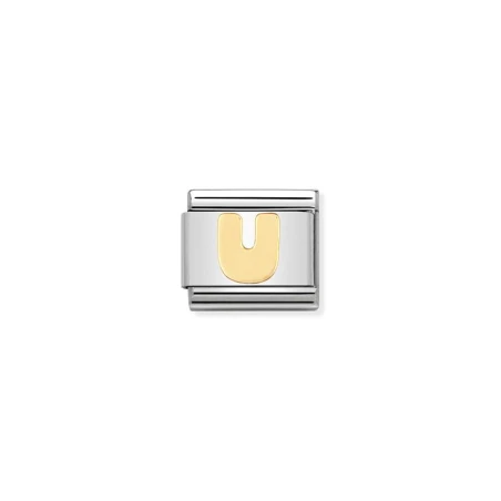 Componible Classic LETRAS acero y oro de 18k (21_U)
