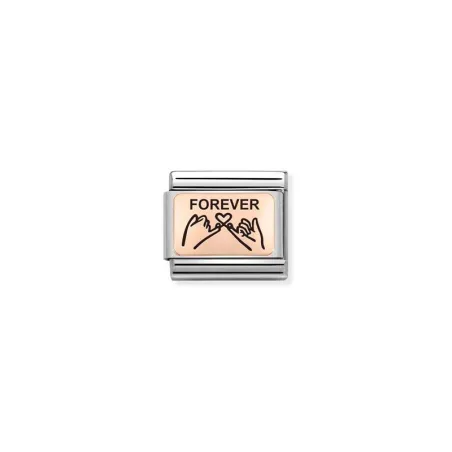 Composable Classic PLACAS (IC) en acero y oro 375 Manos Forever