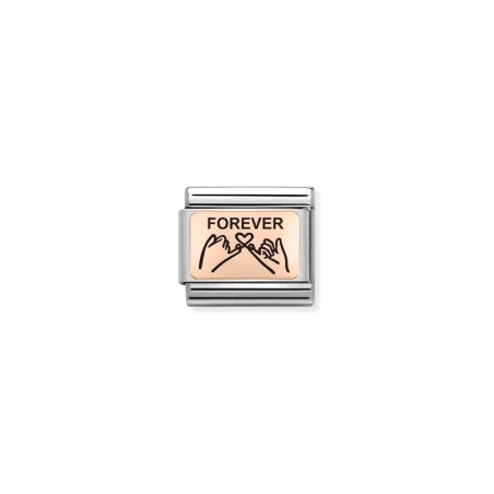 Composable Classic PLACAS (IC) en acero y oro 375 Manos Forever