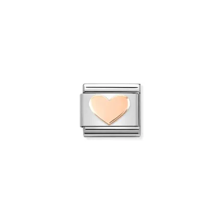 Composable Classic SIMBOLOS en acero y oro 9K Corazon 1