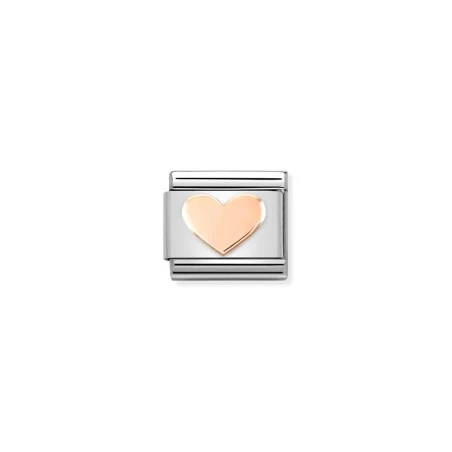 Composable Classic SIMBOLOS en acero y oro 9K Corazon 1