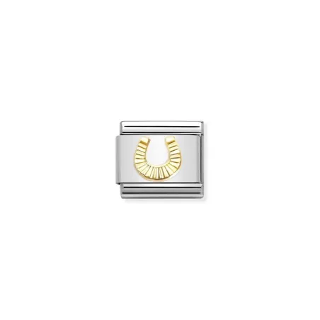 Composable Classic SIMBOLOS acero y oro 750 Herradura Diamantada