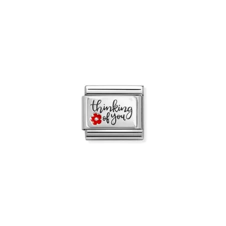 Composable Classic SIMBOLOS en acero, es y plata 925 Thinking of you