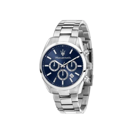 Reloj Maserati Attrazione Hombre Plateado y Azul Multifunción R8853151005
