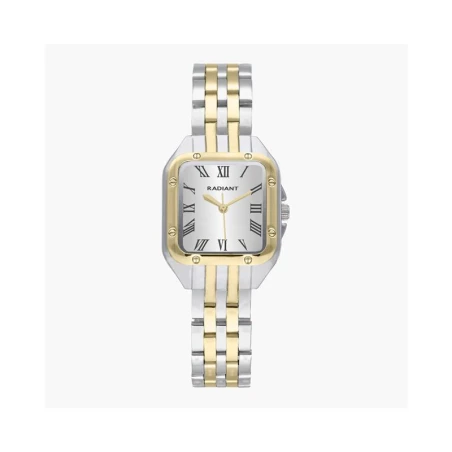 Reloj Radiant Bahamas Mujer Plateado y Dorado Analógico RA618203