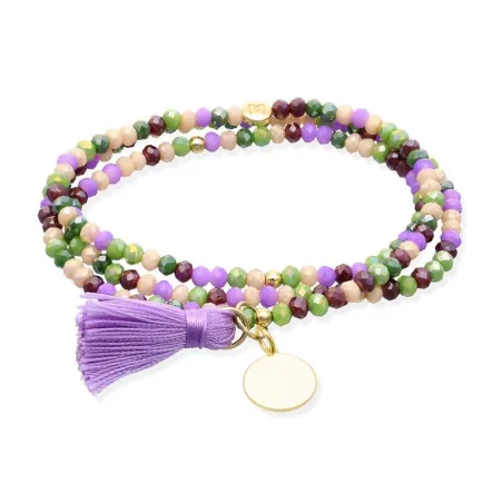 Pulsera Marina García ZEN PROVENZA y Chapa Circular Plata Baño Oro 90917UX