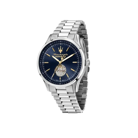 Reloj Maserati Sorpasso Plateado y Azul Automático R8823124002