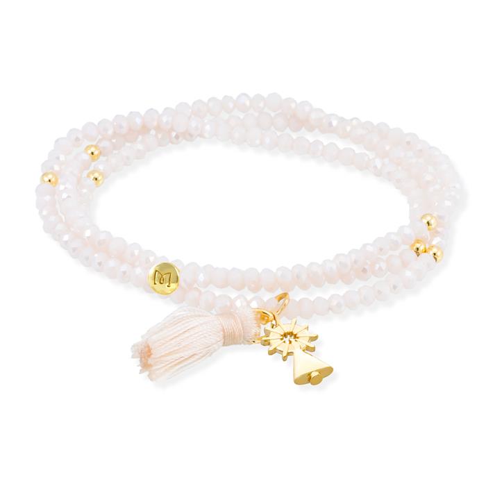 Pulsera Marina García Zen Nude y Virgen Pilar Plata Baño Oro 90517U23