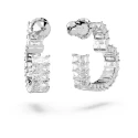 Pendientes Swarovski Matrix Aro Corazón Baño Rodio y Cristales Blancos 5653170