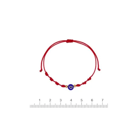 Pulsera Niña Comunión Cordón Rojo y Ojo 1-90239-0-9